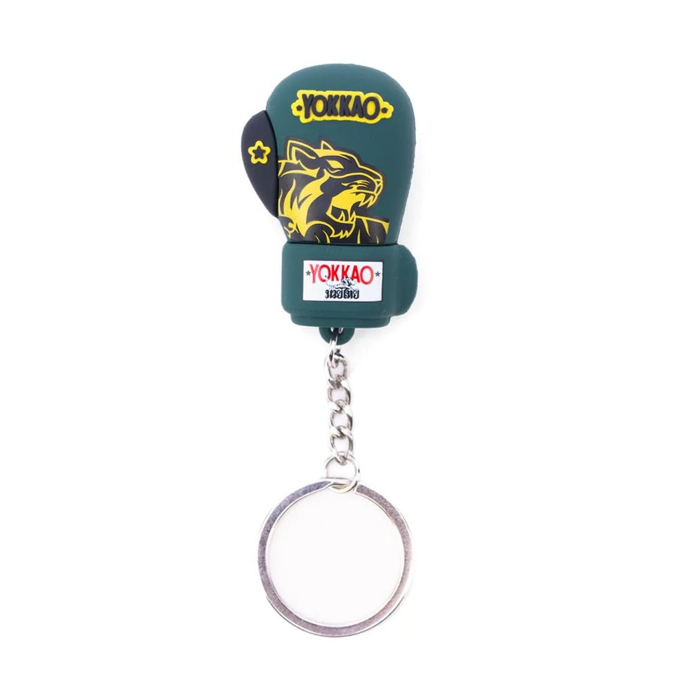Yokkao Original Boxing Gloves Keyring - Forest Green/ Gold - Stone Fight Shop