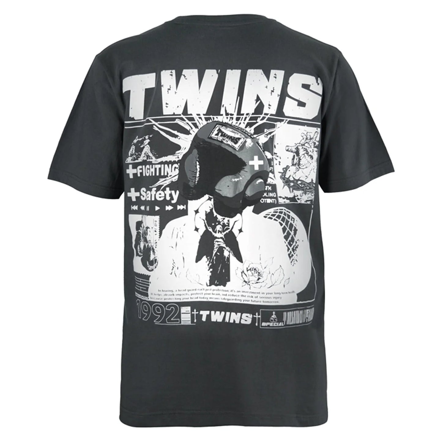Twins Special Oversized T-Shirt - 07 - Dark Grey