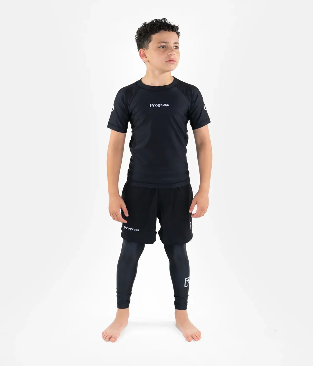 Progress Jiu-Jitsu Kids Academy Rashguard - Black