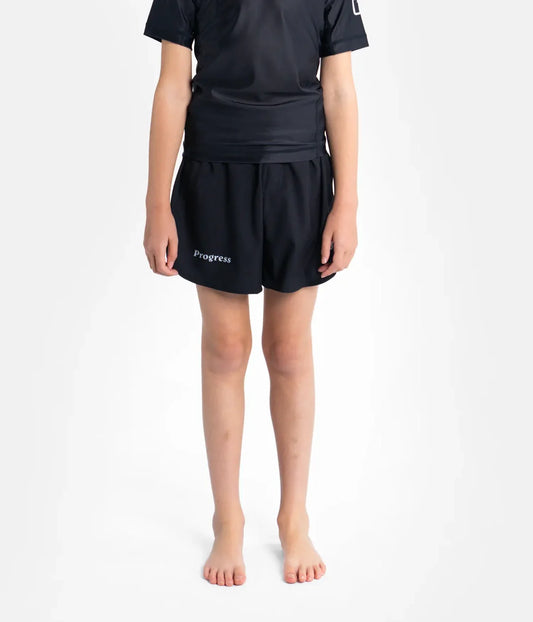 Progress Jiu-Jitsu Kids Academy Shorts - Black