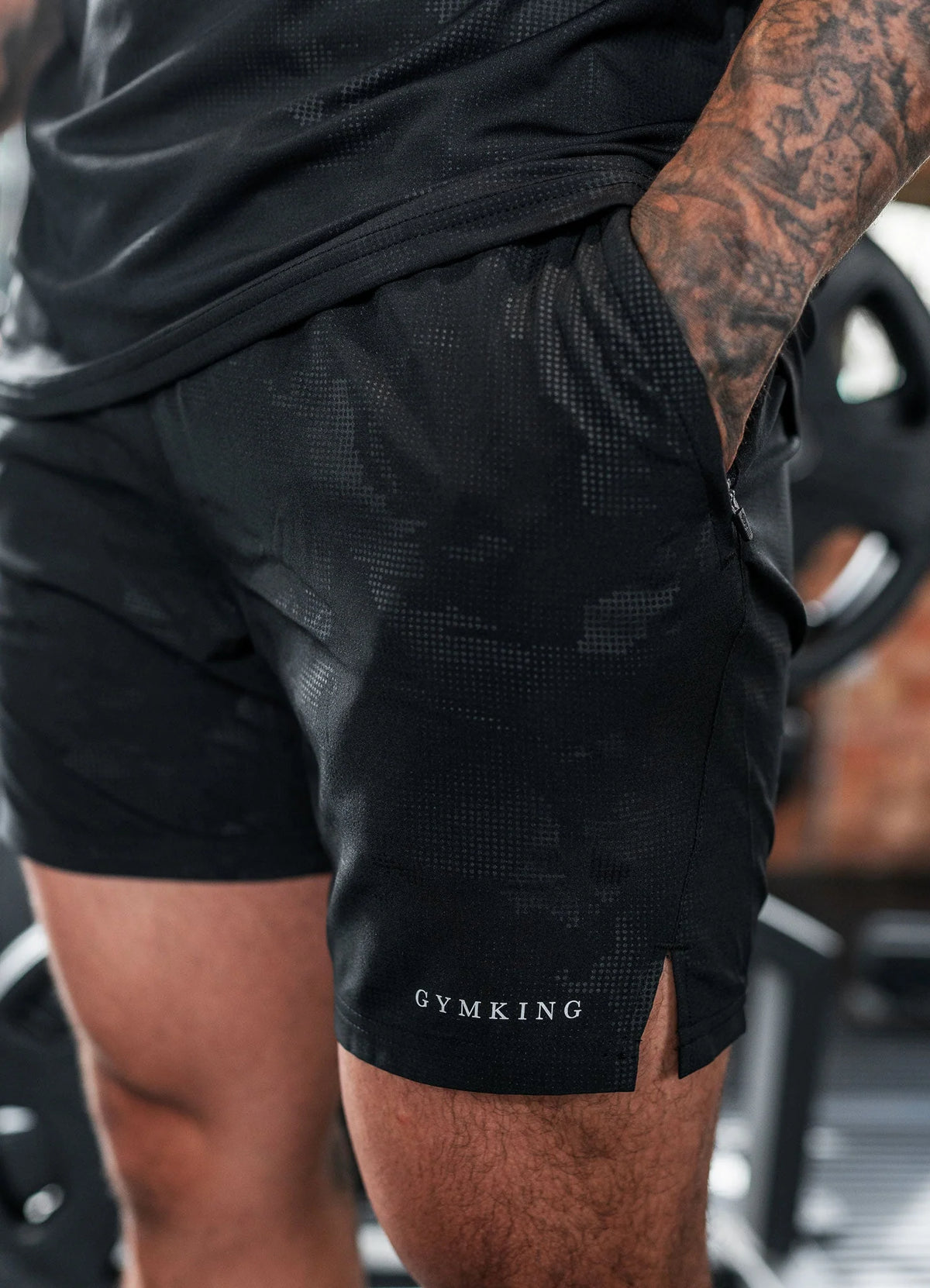Gym King Debossed Camo Short 5’’