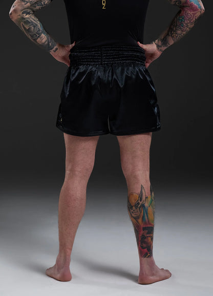 Gym King Fight Division Thai Boxing Short - Black/ Gold