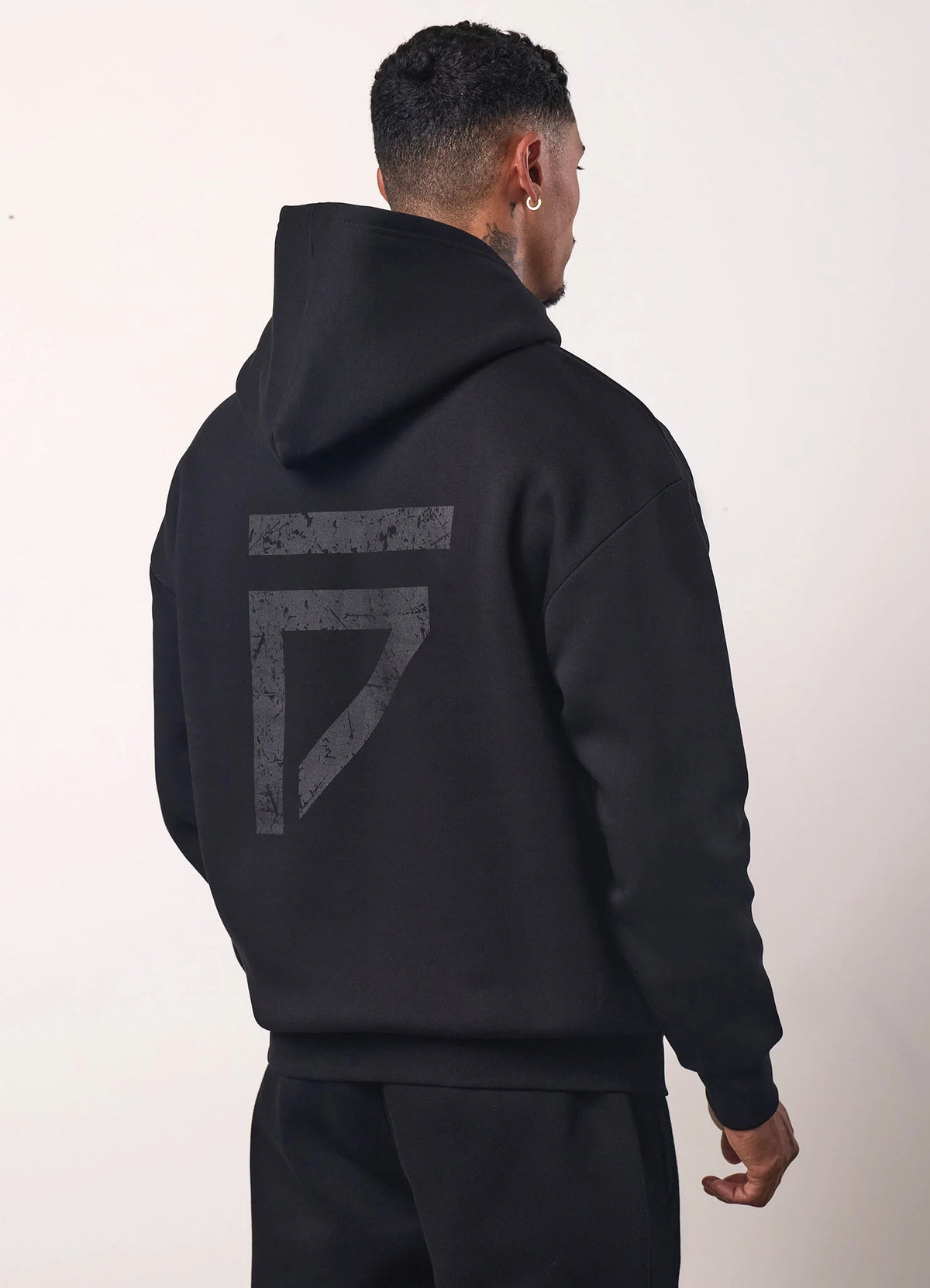 Gym King Fight Division Hoodie - Black/Black