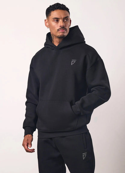 Gym King Fight Division Hoodie - Black/Black