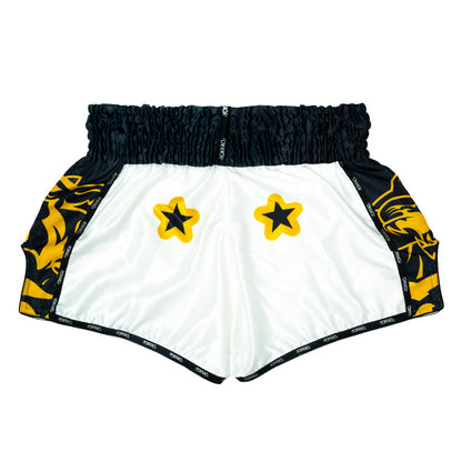 Yokkao Original Muay Thai Shorts Gold - White