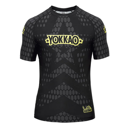 Yokkao Stargame Compression Rashguard Short Sleeve Shirts - Black