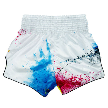 Fairtex Acid Jazz White Muay Thai Shorts - Stone Fight Shop