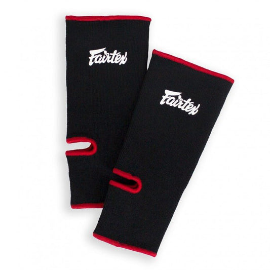 Fairtex Ankle Supports Black - Red - Stone Fight Shop