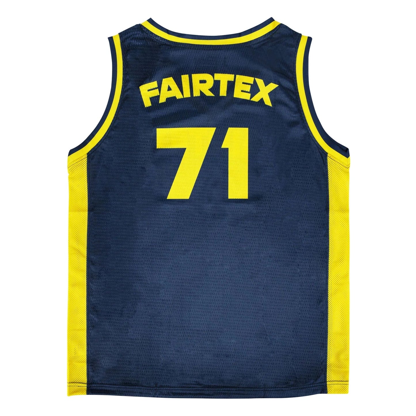 Fairtex Basketball Jersey - Navy - Yellow - Stone Fight Shop