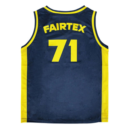 Fairtex Basketball Jersey - Navy - Yellow - Stone Fight Shop