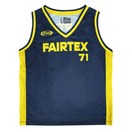 Fairtex Basketball Jersey - Navy - Yellow - Stone Fight Shop