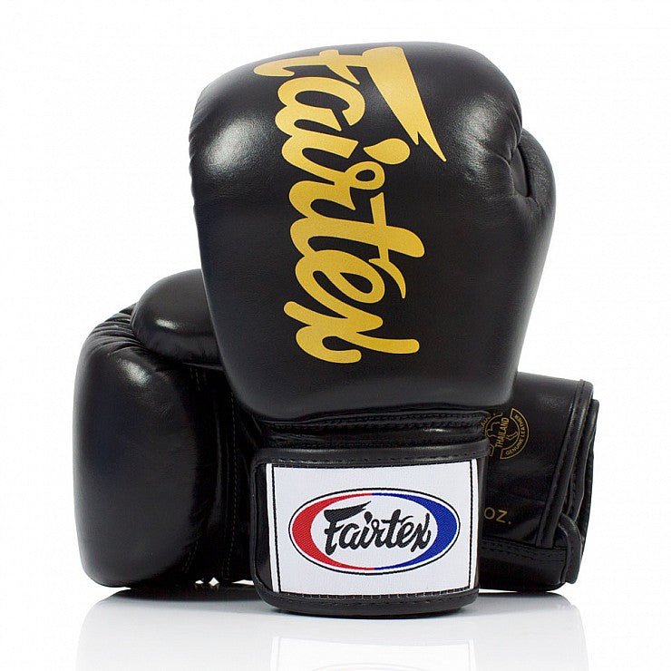 Fairtex Black Deluxe Tight - Fit Gloves - Stone Fight Shop