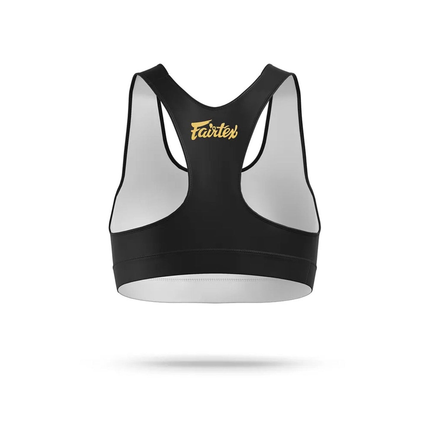 Fairtex Classic Sports Bra Black - Gold - Stone Fight Shop