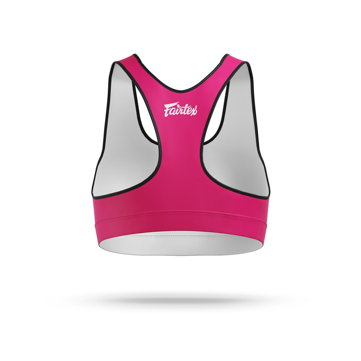 Fairtex Classic Sports Bra Pink - White - Stone Fight Shop