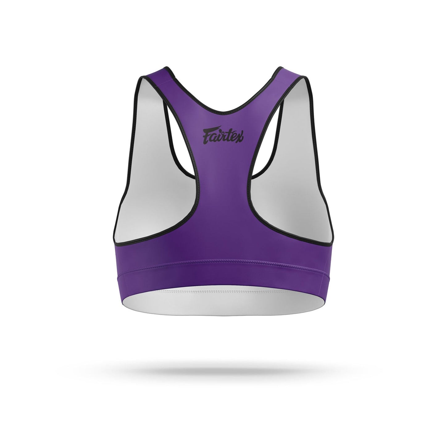 Fairtex Classic Sports Bra Purple - White - Stone Fight Shop