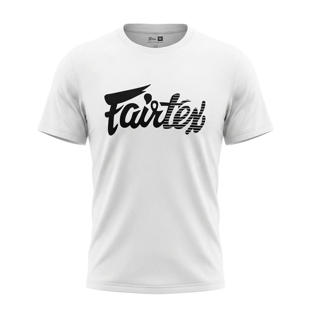 Fairtex Dri-Fit T-Shirt - White - Stone Fight Shop