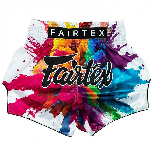 Fairtex Funky Soul White Muay Thai Shorts - Stone Fight Shop