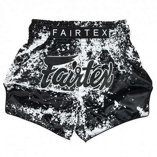 Fairtex Grunge Black Muay Thai Shorts - Stone Fight Shop