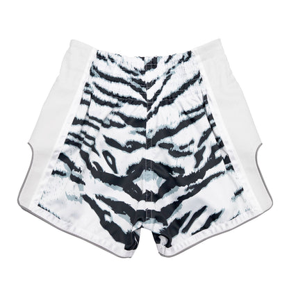 Fairtex Kids Muay Thai Shorts - WHITE TIGER - Stone Fight Shop