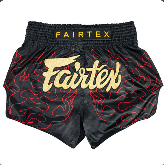 Fairtex Lava Muay Thai Shorts Black - Stone Fight Shop