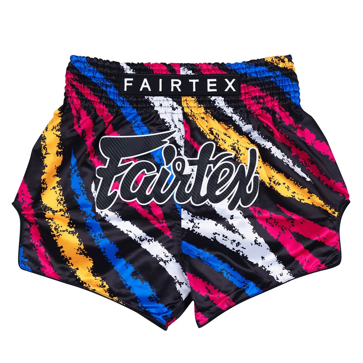 Fairtex Muay Thai Shorts - Colourful (Vertical) - Stone Fight Shop
