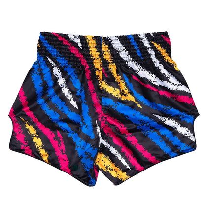 Fairtex Muay Thai Shorts - Colourful (Vertical) - Stone Fight Shop