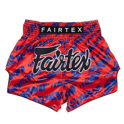 Fairtex Muay Thai Shorts - Red-Blue - Stone Fight Shop