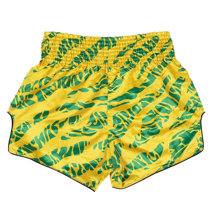 Fairtex Muay Thai Shorts - Yellow-Green - Stone Fight Shop