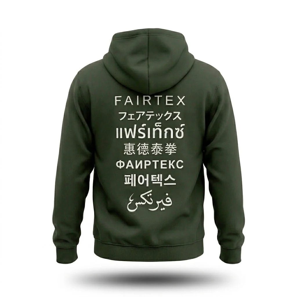 Fairtex Pullover Hoodie - Olive - Stone Fight Shop