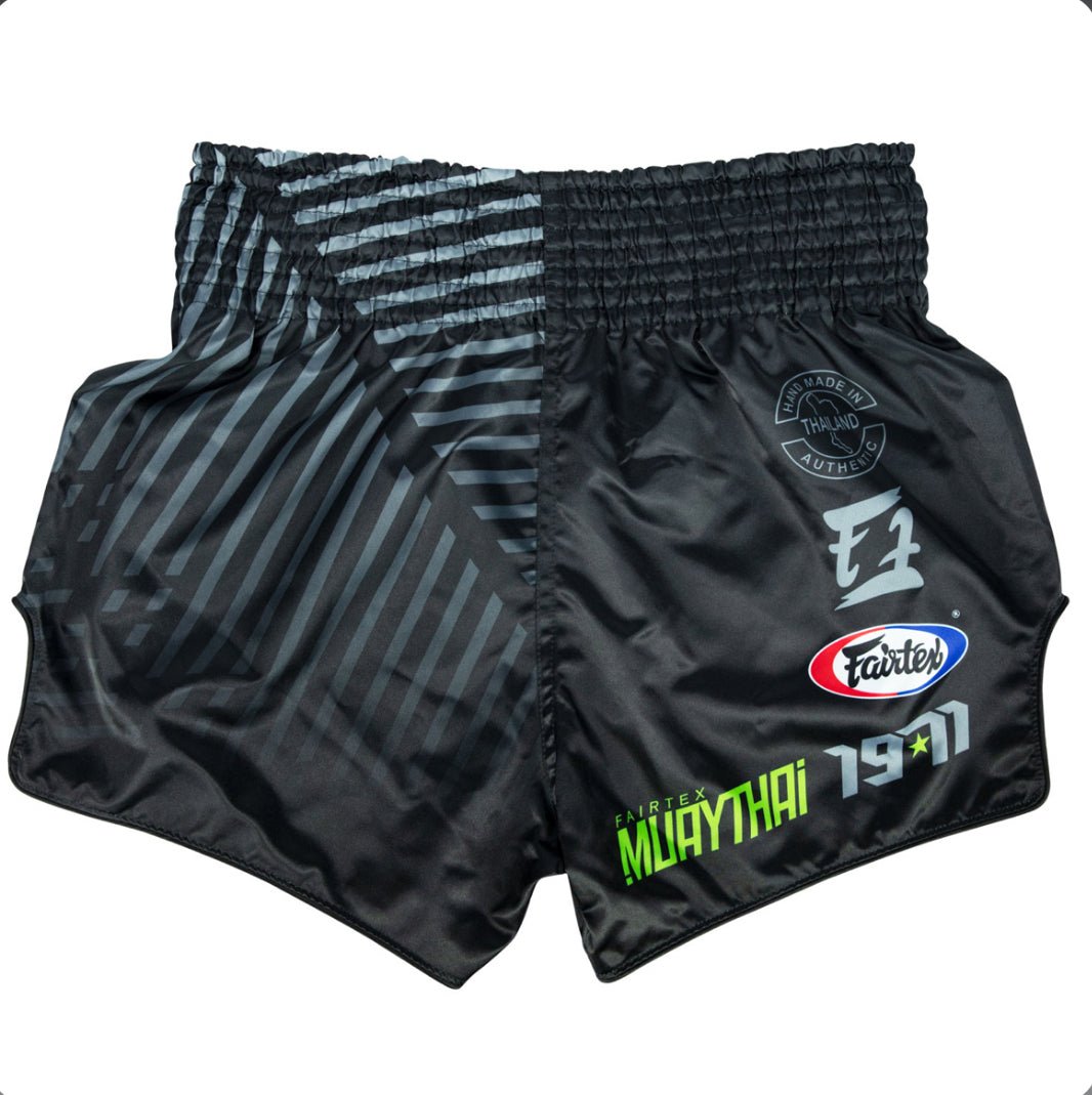 Fairtex Racer Muay Thai Shorts Black - Stone Fight Shop