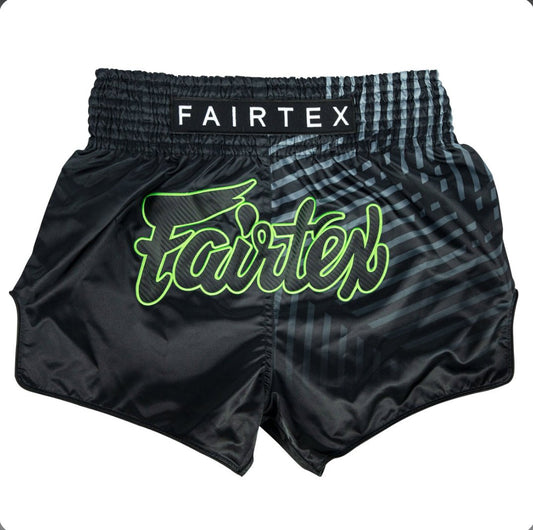 Fairtex Racer Muay Thai Shorts Black - Stone Fight Shop