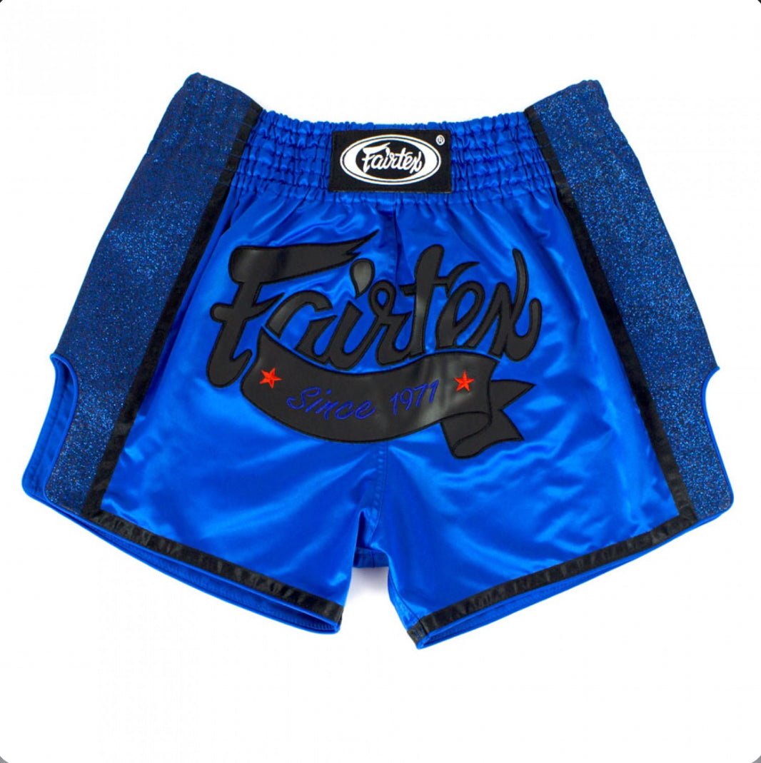 Fairtex Royal Blue Slim Cut Muay Thai Shorts - Stone Fight Shop