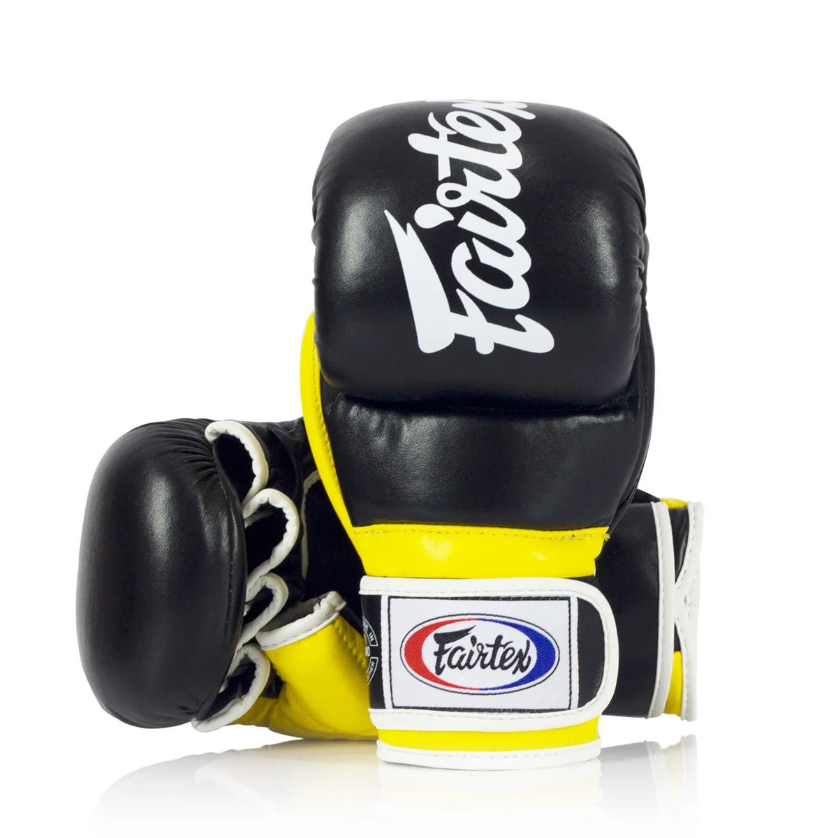 Fairtex Super Sparring MMA Gloves - Black-Yellow - Stone Fight Shop