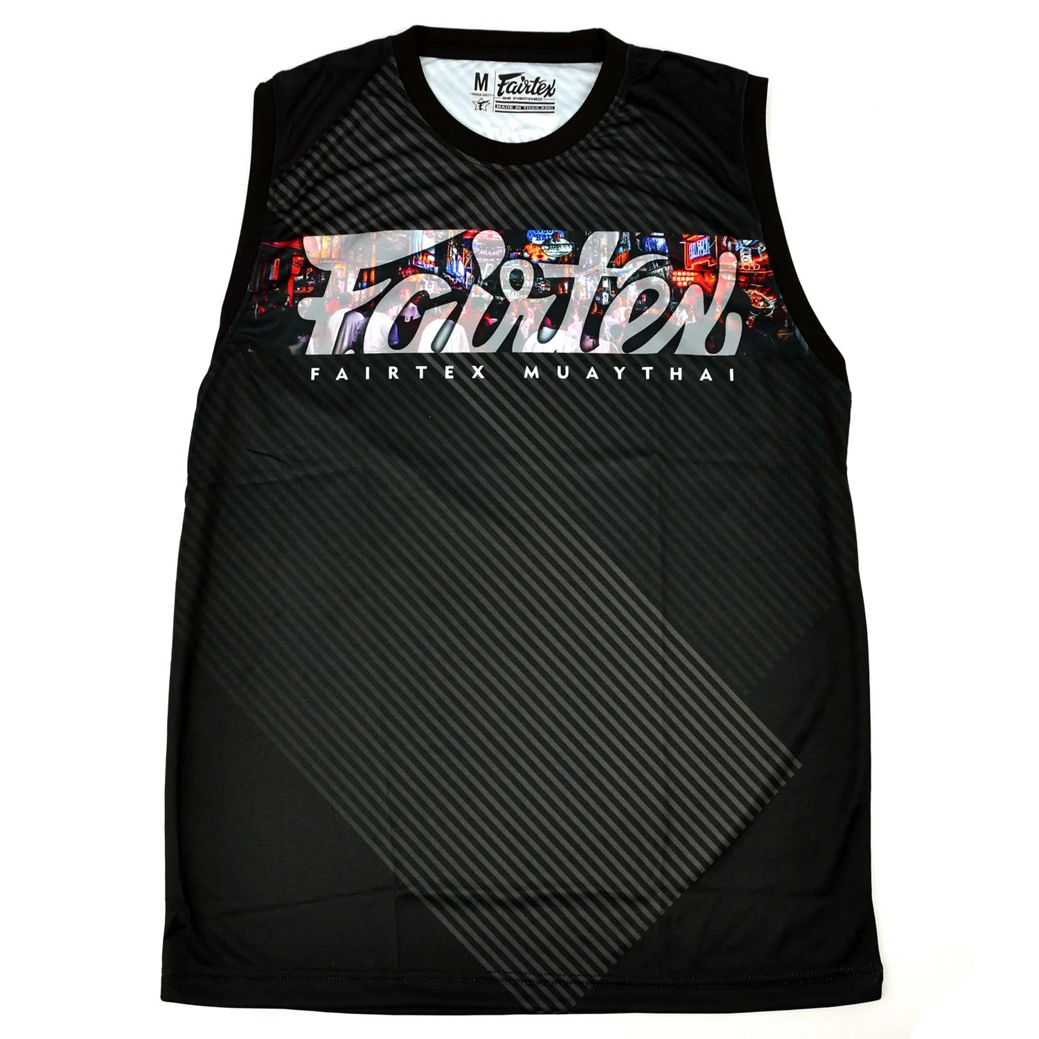 Fairtex Tank Top - Pattaya Nightlife - Black - Stone Fight Shop