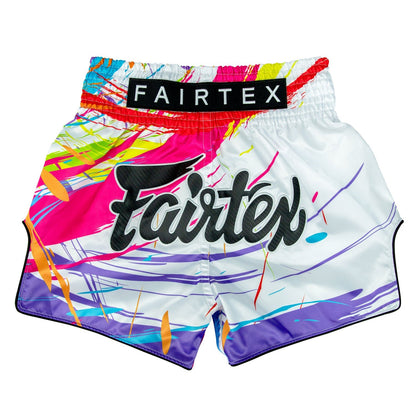 Fairtex World Music White Muay Thai Shorts - Stone Fight Shop