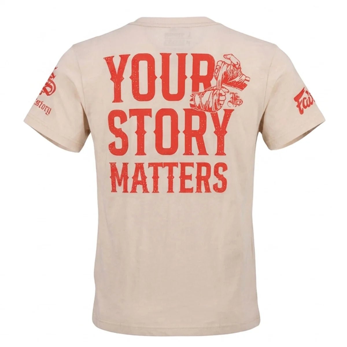 Fairtex x Fight Story T-Shirt - Cream - Stone Fight Shop