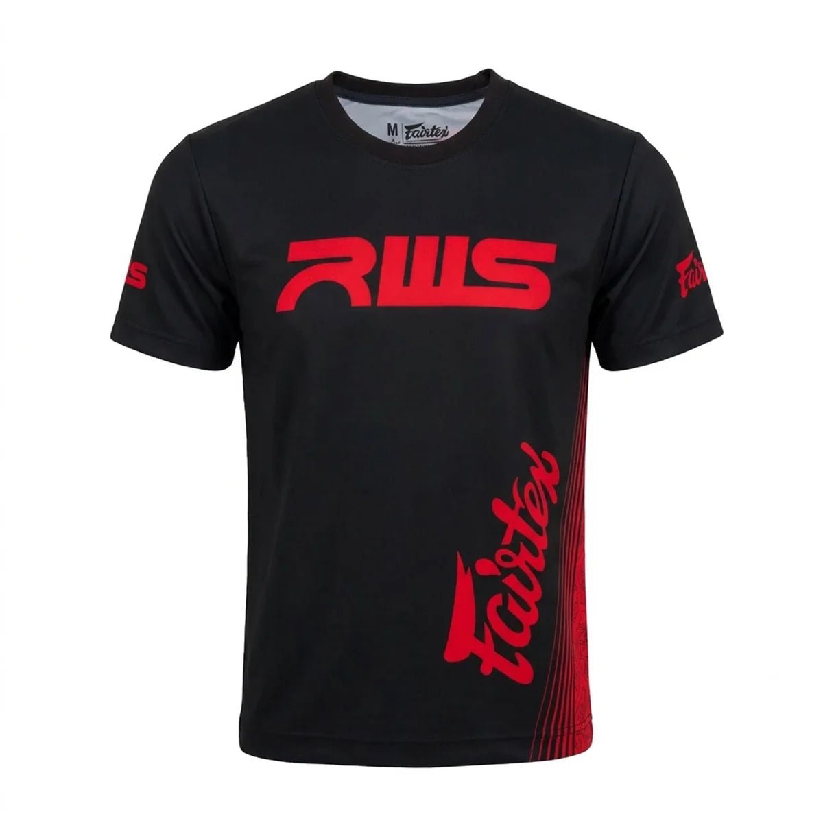 Fairtex x RWS T-Shirt - Black-Red - Stone Fight Shop