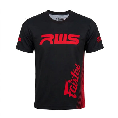 Fairtex x RWS T-Shirt - Black-Red - Stone Fight Shop