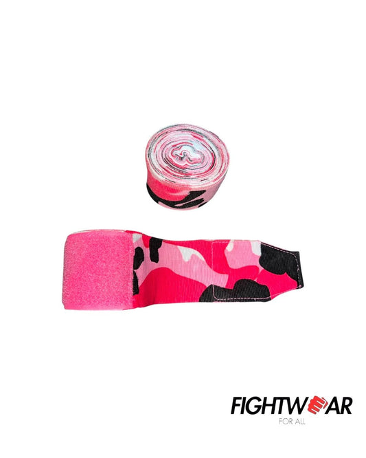 Fightwear For All Hand Wraps - Pink Camo - Stone Fight Shop