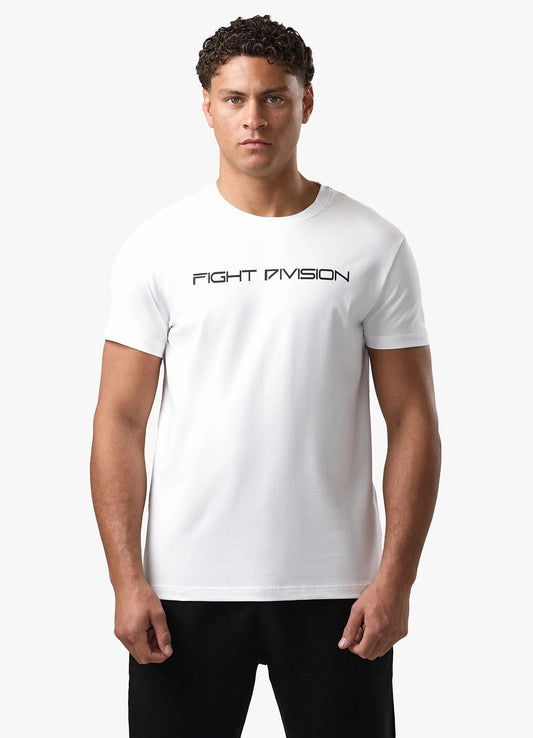Gym King Fight Division Essential T-Shirt - White - Stone Fight Shop