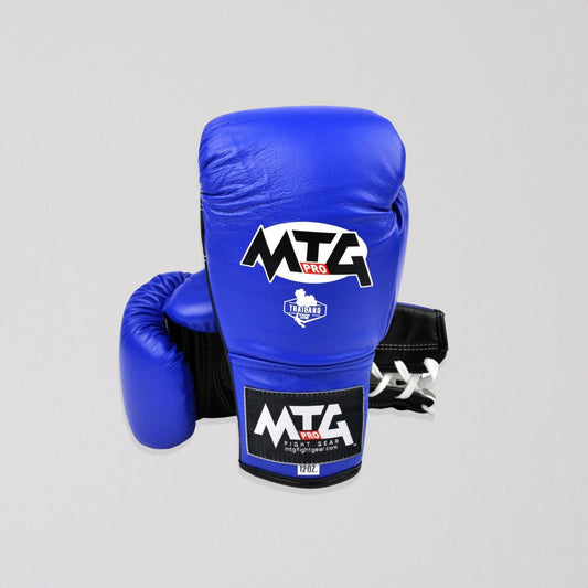 MTG Lace Up Gloves - Blue - Stone Fight Shop