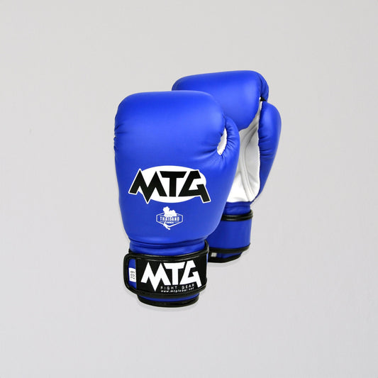 MTG Synthetic Boxing Gloves - Blue - Stone Fight Shop