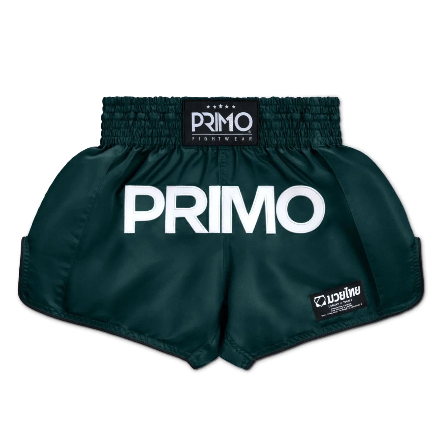 Primo Muay Thai Shorts - Mamba Series - Hunter Green - Stone Fight Shop