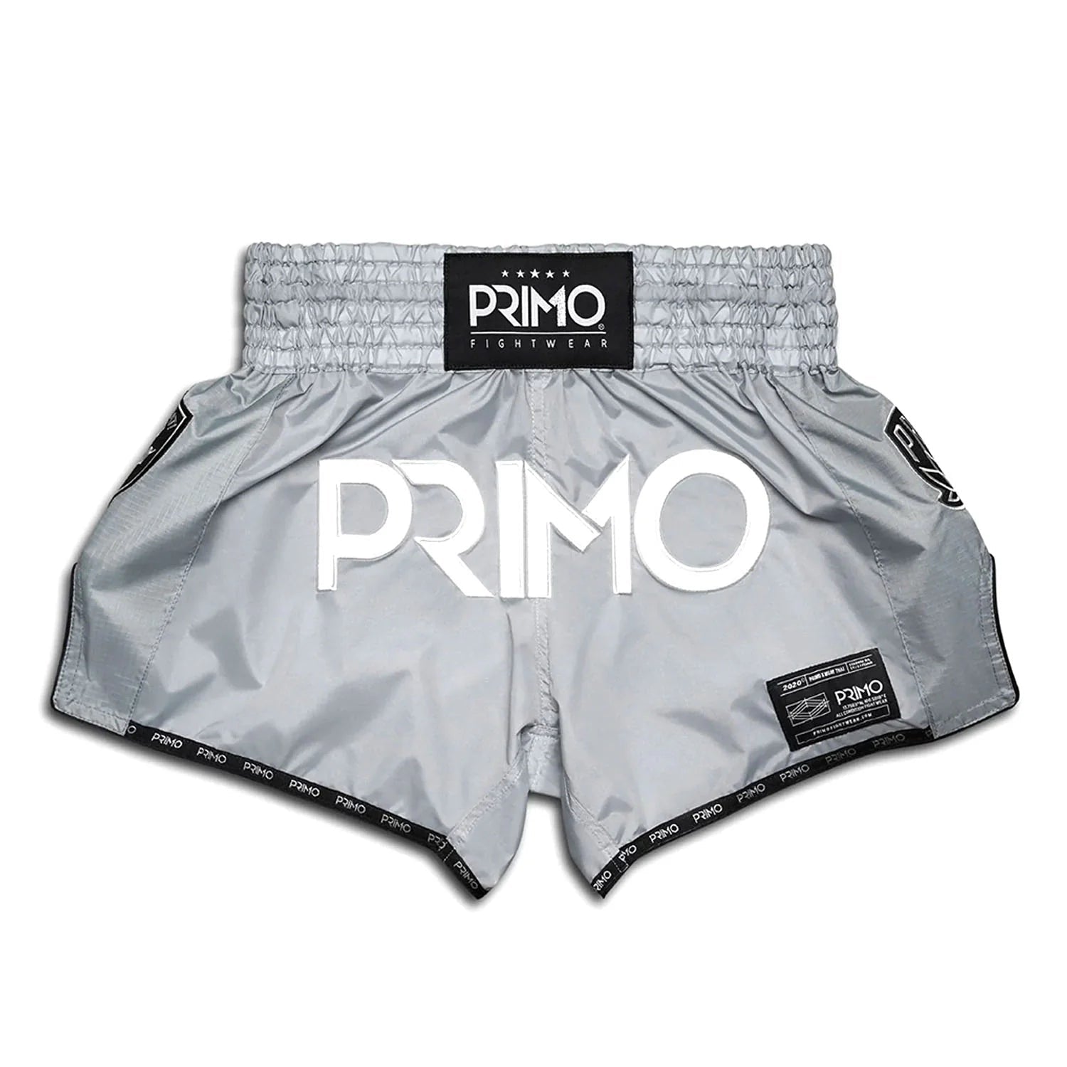 Primo Muay Thai Shorts - Super Nylon - Hammerhead Grey - Stone Fight Shop