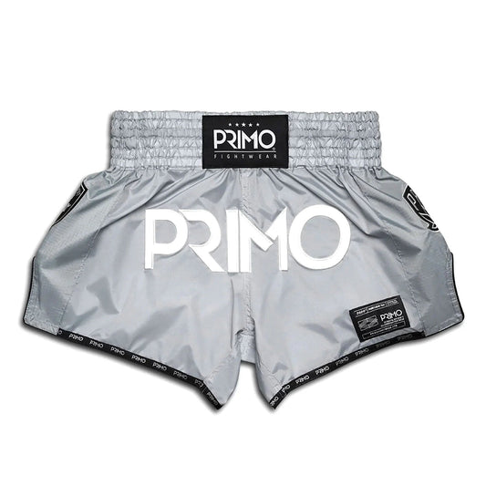 Primo Muay Thai Shorts - Super Nylon - Hammerhead Grey - Stone Fight Shop