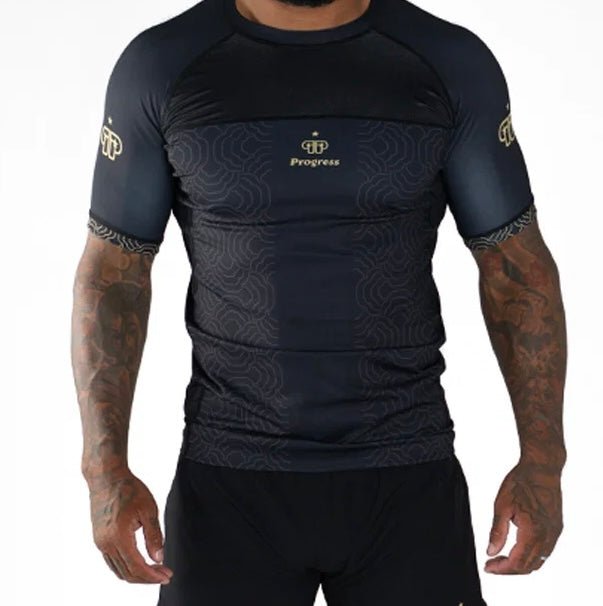 Progress Athlete Rashguard - Black - Stone Fight Shop