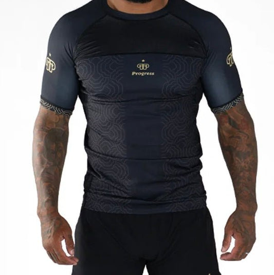 Progress Athlete Rashguard - Black - Stone Fight Shop