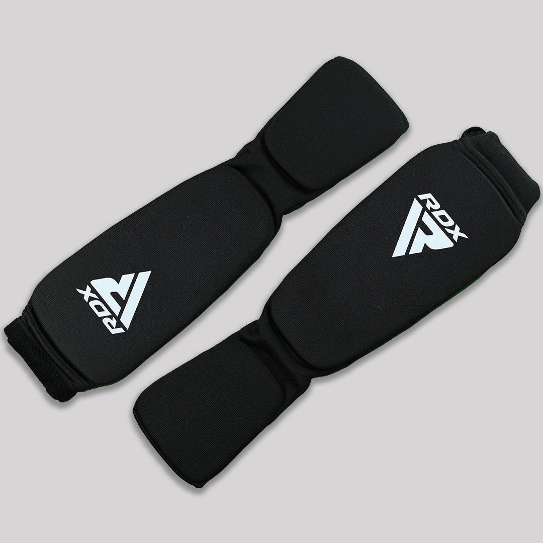 RDX Foam Shin Guards - Black & White - Stone Fight Shop