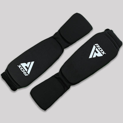 RDX Foam Shin Guards - Black & White - Stone Fight Shop