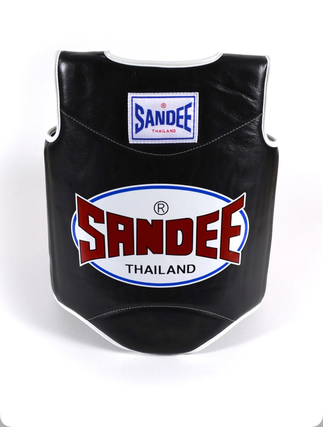 Sandee Black & White Synthetic Leather Authentic Body Shield - Stone Fight Shop